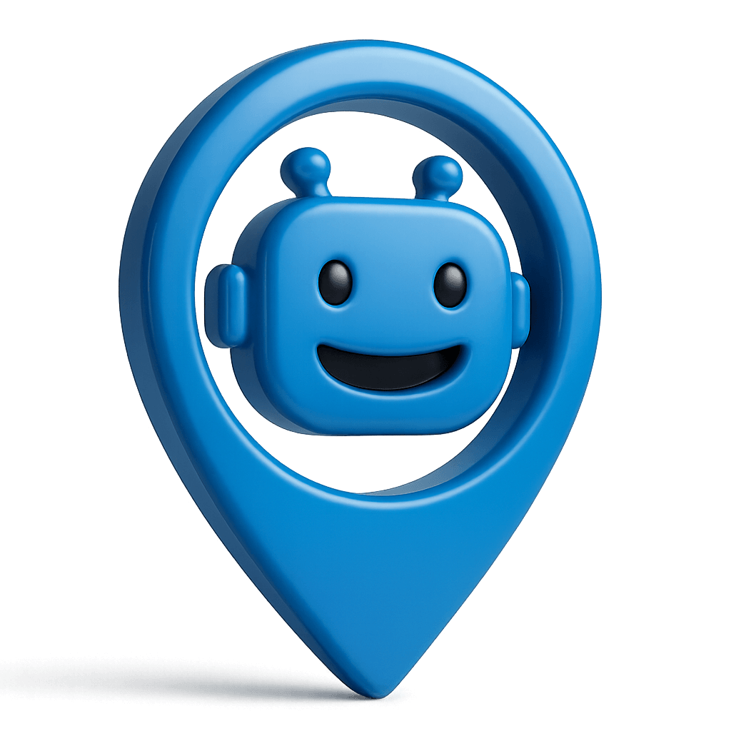 3D Logo von LocalBot, einem intelligenten WordPress Chatbot